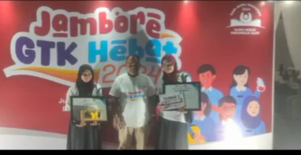 lomba jambore gtk hebat tahun 2024 juara 3 provinsi sumatera utara